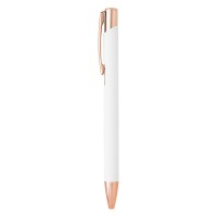 OGGI ROSE GOLD, metal ball pen, white