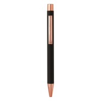 TITANIUM ROSE GOLD, metal ball pen, black
