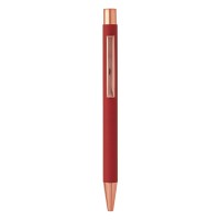 TITANIUM ROSE GOLD, metal ball pen, red