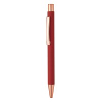 TITANIUM ROSE GOLD, metal ball pen, red