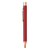 TITANIUM ROSE GOLD, metal ball pen, red