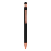 TITANIUM TOUCH GOLD, metal "touch" ball pen, black
