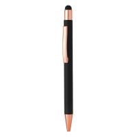 TITANIUM TOUCH GOLD, metal "touch" ball pen, black
