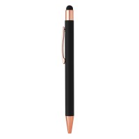 TITANIUM TOUCH GOLD, metal "touch" ball pen, black