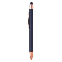 TITANIUM TOUCH GOLD, metal "touch" ball pen, blue