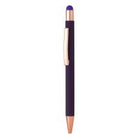 TITANIUM TOUCH GOLD, metal "touch" ball pen, purple