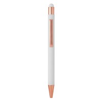 TITANIUM TOUCH GOLD, metal "touch" ball pen, white