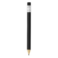 PIGMENT MINI, wooden pencil hb with eraser, black