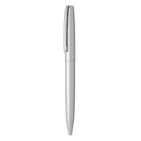 ZETA, metal ball pen with paper sleeve, silver