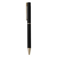 VEGA, metal ball pen with paper sleeve, black