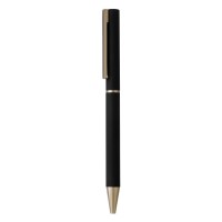 VEGA, metal ball pen with paper sleeve, black