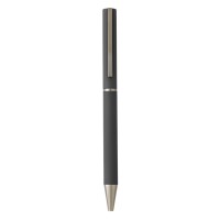 VEGA, metal ball pen with paper sleeve, dark gray