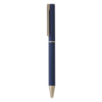 VEGA, metal ball pen with paper sleeve, blue