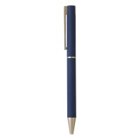 VEGA, metal ball pen with paper sleeve, blue