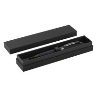 BERTA SOFT, metal ball pen in a gift box blue