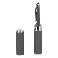HARMONY SOFT, metal ball pen in metal gift tube, gray