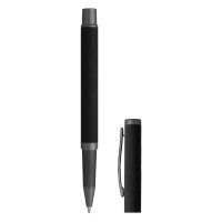 INK, metal ball pen and roller pen set black