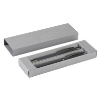INK, metal ball pen and roller pen set gray