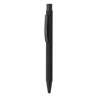 TITANIUM JET BLACK SET, metal ball pen and roller pen set, black