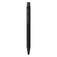 TITANIUM JET BLACK SET, metal ball pen and roller pen set, black