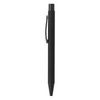 TITANIUM JET BLACK SET, metal ball pen and roller pen set, black
