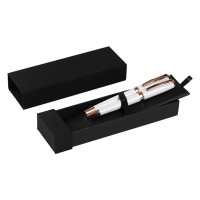 ARES, regent metal ball pen and roller pen set, white