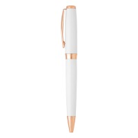 ARES, regent metal ball pen and roller pen set, white
