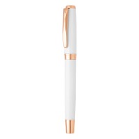 ARES, regent metal ball pen and roller pen set, white