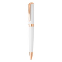 ARES, regent metal ball pen and roller pen set, white