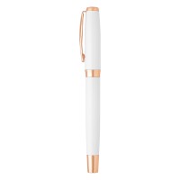 ARES, regent metal ball pen and roller pen set, white