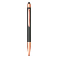 VIVA GOLD, metal "touch" ball pen with paper sleeve, gun