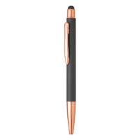 VIVA GOLD, metal "touch" ball pen with paper sleeve, gun
