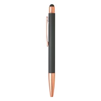 VIVA GOLD, metal "touch" ball pen with paper sleeve, gun