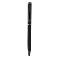 AMBASADOR, metal ball pen with paper sleeve, black