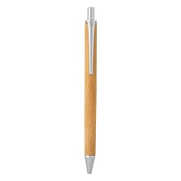 NOVEL, wooden ball pen with paper sleeve, beige