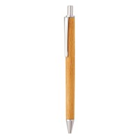 NOVEL, wooden ball pen with paper sleeve, beige