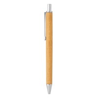 NOVEL, wooden ball pen with paper sleeve, beige