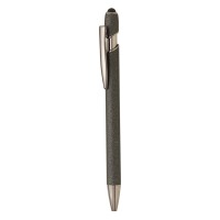 BOLD, metal "touch" ball pen with paper sleeve, dark gray