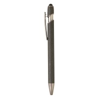BOLD, metal "touch" ball pen with paper sleeve, dark gray