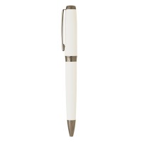 ARES SOFT, metal ball pen in a paper tube, white