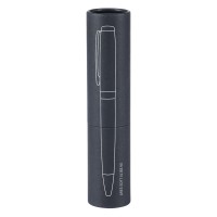 ARES SOFT, metal ball pen in a paper tube, white