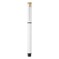 PRISMA, metal ball pen and roller pen set white