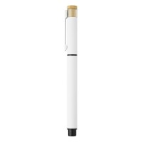PRISMA, metal ball pen and roller pen set white