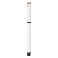 PRISMA, metal ball pen and roller pen set white