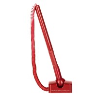 DESK AB, antibacterial plastic ball pen with stand, red