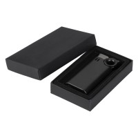 DON, jet flame metal lighter, metallic black