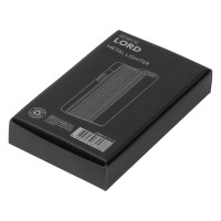 LORD, jet flame metal lighter, black