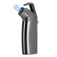 KAISER, triple jet flame metal lighter, gun