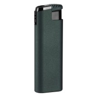 MAGMA SOFT, turbo flame electronic lighter in metal case, metallic green