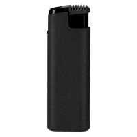 MAGMA SOFT, turbo flame electronic lighter in metal case, metallic black